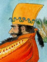 Heilige drei Könige bei Herodes Detail