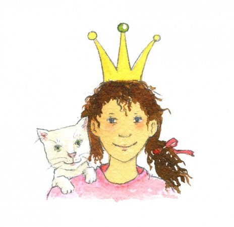 Vignette Prinzessin und Katze