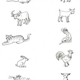 Vignetten Tierkreiszeichen
