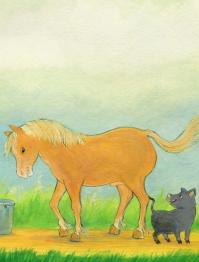 Pferd kitzeln