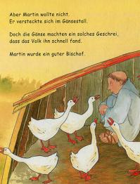 Martin versteckt sich im Gänsestall.