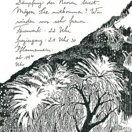 Einladung zum Feuerwerkbesuch, Detail