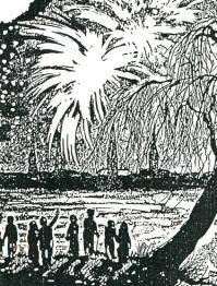Einladung zum Feuerwerkbesuch, Detail